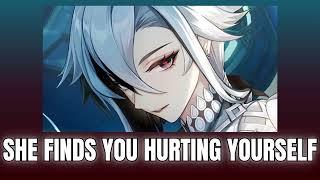 She finds you hurting yourself - Arlecchino x Listener - Genshin Impact ASMR