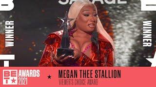 Megan Thee Stallion Wins Viewer’s Choice Award For ‘Savage (Remix) ft. Beyoncé | BET Awards 2021