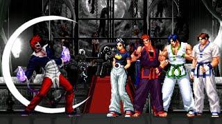 [KOF Mugen] Orochi Iori vs Kim Kaphwan Team