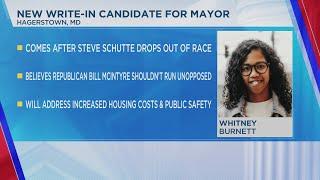 Whitney Burnett announces write-in candidacy for Mayor of Hagerstown