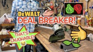 WHAT??? DEWALT 20V MAX Foldable String Trimmer DCST922B REVIEW + Line Replacement