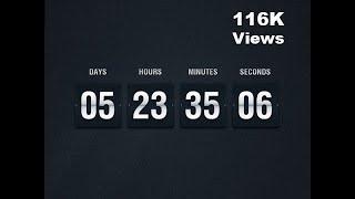 Countdown clock in JS using HTML & CSS | JavaScript Tutorials | Web Development Tutorials