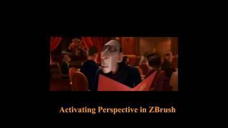 Activating Perspective in ZBrush