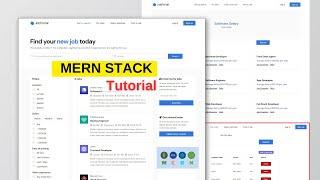 MERN Stack Job Portal using React, MongoDB, Node, Express.js & Tailwind CSS