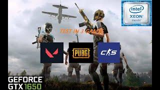 GTX 1650 + Xeon E5-2689: Test in 3 games (VALORANT, PUBG, СS:2)