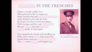 WWI Poetry - Siegfried Sassoon