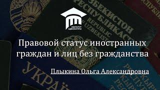 Правовой статус иностранных граждан и лиц без гражданства