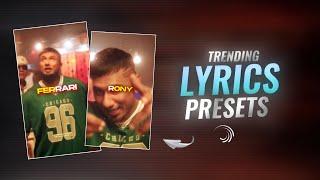 Hip Hop Lyrics Animation Presets | Kuley Kuley Lyrics Presets \ - Free XML PRESET | Alight motion 