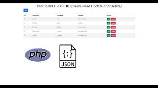 PHP JSON File CRUD (Create Read Update and Delete)