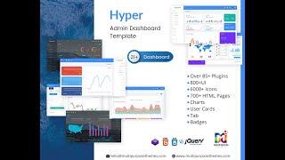 Dark Admin Panel fastest way to build your Admin Theme – Hyper