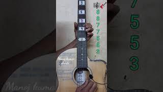 Twinkle twinkle little star guitar song 1 string easy #shorts