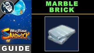 How to Get Marble Brick in My Time At Sandrock | Best Way to Make Resources Guide