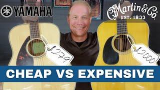 $279 vs $2000 Guitar // Cheap vs Expensive // Yamaha FG820 vs Martin D28 // Is it worth it?