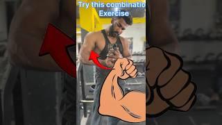 Try this combination exercise for bicep #gym #bicep #youtubeshorts #shorts