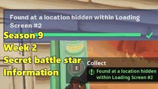 Week 2 Secret Battle Star information Season 9 Location