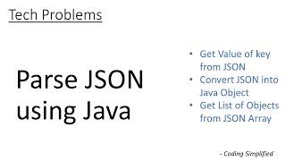 Parse JSON using Java