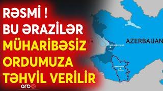 SON DƏQİQƏ! Bu ərazilər RƏSMƏN ordumuzun nəzarətinə keçir - Prezidentlərdən kritik imza - CANLI