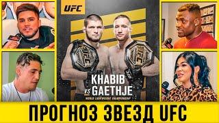 Хабиб ЛУЧШИЙ боец в МИРЕ? / ПРОГНОЗ ЗВЕЗД UFC НА БОЙ ХАБИБА ПРОТИВ ДЖАСТИНА ГЭТЖИ