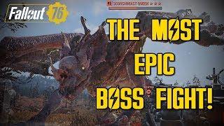 THE MOST EPIC BOSS FIGHT! - Fallout 76 Scorchbeast Queen #1