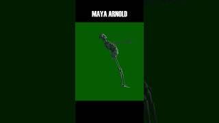 Arnold vs Maya #arnold #maya #render #autodesk #3d #3danimation #vfx #skeleton #rendering #video