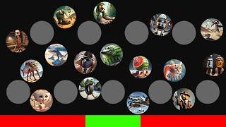 ALL 25 Italian Brainrot Marble Race in Algodoo