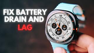 How To Fix Battery Drain And Lag On Samsung Galaxy Watch Ultra?