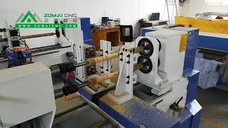 ZM-1516 Double Axis and Double Blades CNC Wood Lathe with Adjustable Direction Engraving Spindle