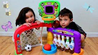 Little Tikes 3 in 1 Sports Zone Unboxing - Toddlers Learning and Playing Sports Toys