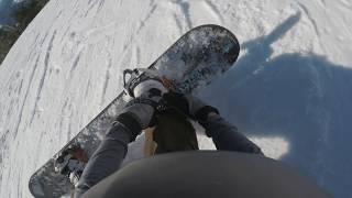 Snowboarding after skiing for 3 days straight!
