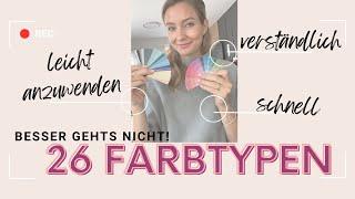 Neu! Ich wechsle mein Analysesystem! Ab sofort gibt es die Farbtypermittlung mit 26 Farbtypen