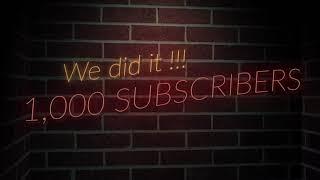 1,000 Subscribers!!!