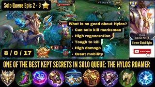 ONE OF THE BEST KEPT SECRET IN MOBILE LEGENDS SOLO QUEUE RANK GAMES: THE ROAMER HYLOS TUTORIAL