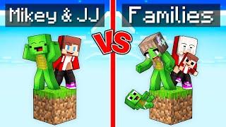 Mikey & JJ Block vs Families Block Survival Battle in Minecraft (Maizen)
