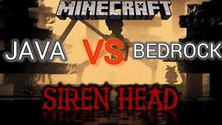 SIREN HEAD THE ARRIVAL! BEDROCK VS JAVA! | Minecraft