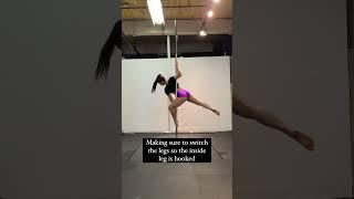 How to do a Ballerina Pole Dance Move// Pole Fitness Tutorial #poledance #polefitness