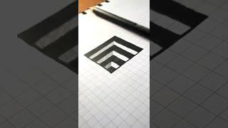 Drawing 3D Optical Illusion Hole  #3dart #draw #opticalillusion #satisfyingart #arttutorial #art