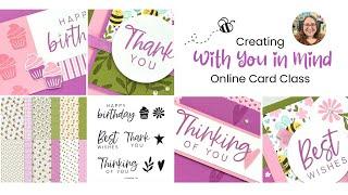 FREE Card Class: Stampin' Up! Creating With You In Mind Online Card Class with Julie Davison