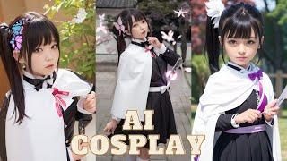 【AI COSPLAY】栗花落カナヲ，AIコスプレ、みんな実在の人物だと勘違いしてた！