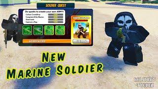 New Marine Soldier in Roblox Military Tycoon Update