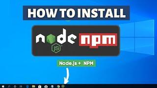 How to install Node JS and install NPM on windows 10 Node JS Installation tutorial