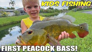 Kids Catch Peacock Bass For the FIRST Time | Monster Mike Fishing