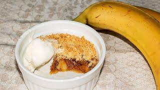 Banana Crumble Dessert Easy Recipe