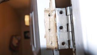 How to fix broken door hinge