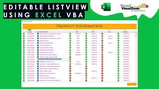 Editable ListView VBA