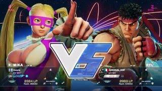 STREET FIGHTER V - Ranked - R.Mika(Zeeviz) Vs Ryu(GENERAL-KOF)