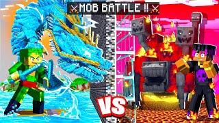 NOOB vs PRO EXTREME MOB BATTLE CHALLENGE 