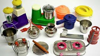 Unboxing Amazing mini kitchen set in Tamil | Miniature steel kitchen set | Kitchen set collection