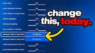 You're Using the WRONG Fortnite Settings, Use THESE Instead!
