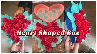 #valentinesday craft ideas#how to make heart shape #diy craft gift ideas#beautiful heart shaped box