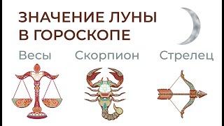  Луна в Весах, Скорпионе, Стрельце. Значение ЛУНЫ в гороскопе. Ведическая астрология.